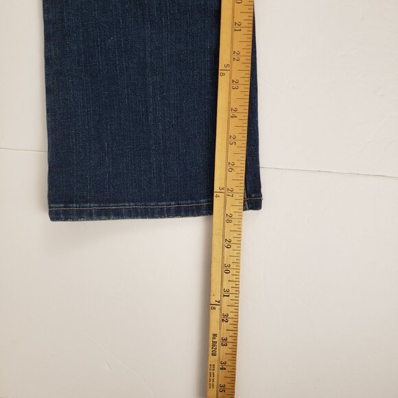 Levis 6 Short Bootcut 515 Blue Wash Women Jeans Denim Petite - Picture 13 of 14